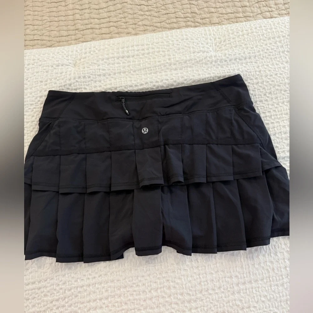 Lululemon Black Athletic Skort Medium Lululemon 10 - Picture 2 of 3